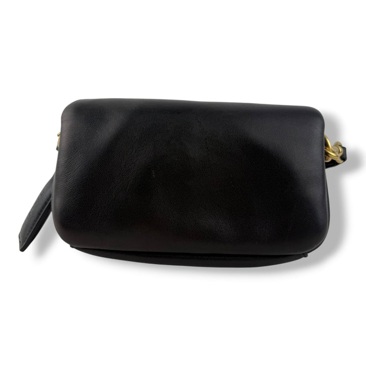 Coach Pillow Tabby 18 Black Leather Handbag