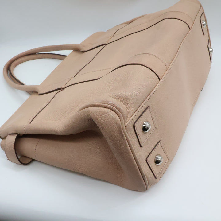 Mulberry Bayswater Pale Pink Leather Tote Handbag