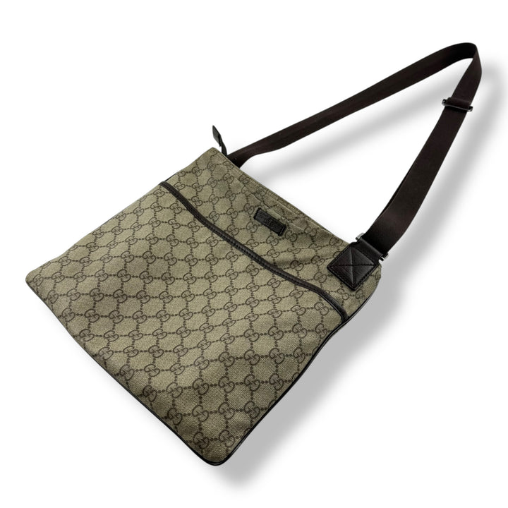 Gucci Messenger Bag GG Supreme Brown Beige