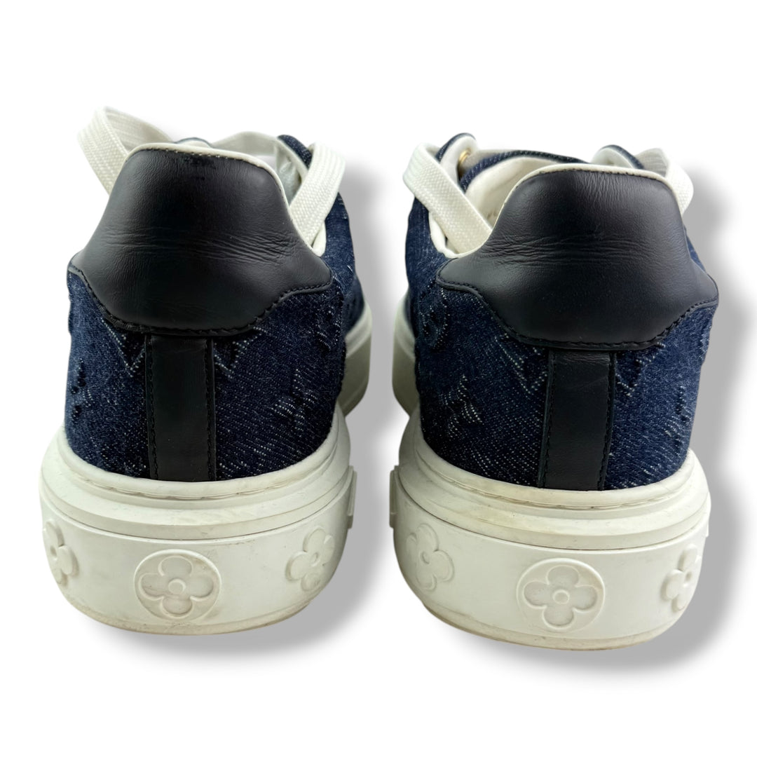 Louis Vuitton Blue/White Monogram Time Out LV UK 5.5 / EU 38.5