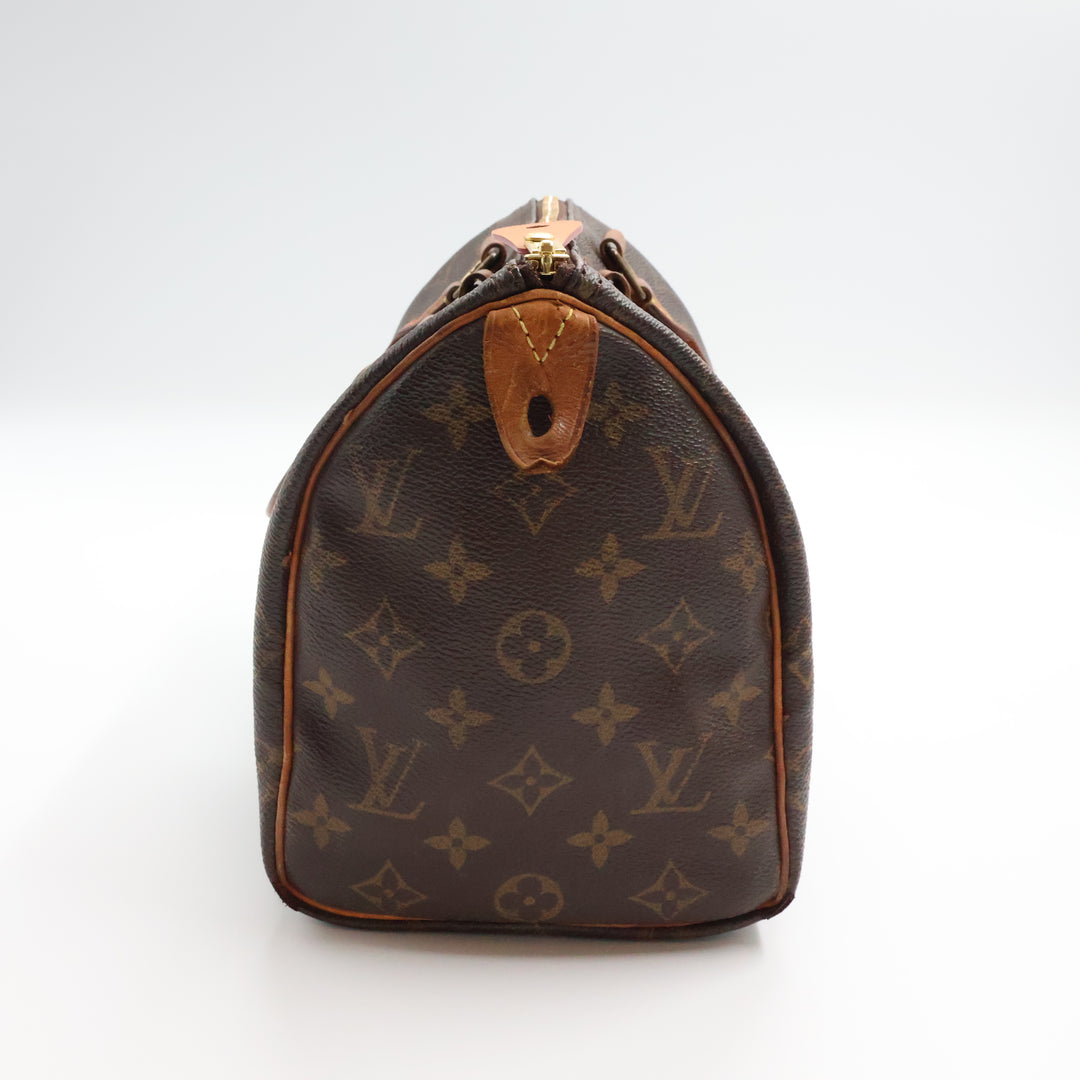 Louis Vuitton Vintage Brown Monogram Speedy 25 Handbag