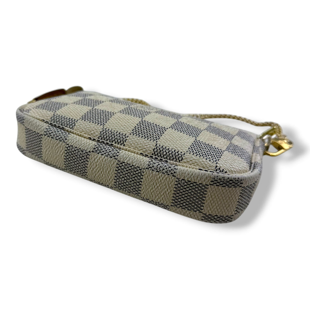 Louis Vuitton Mini Pochette Accessories Damier Azur Bag