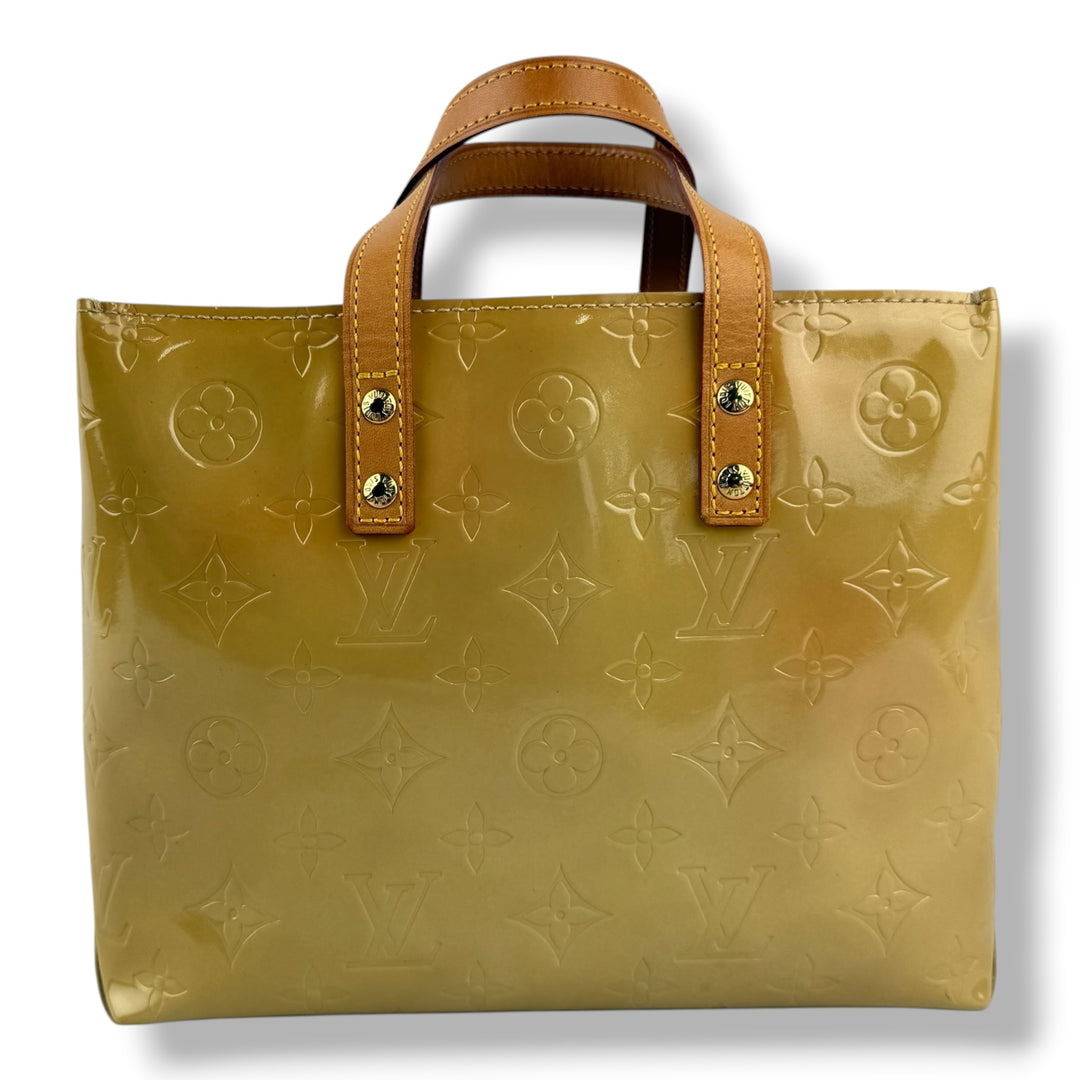 Louis Vuitton Beige Vernis Reade PM Tote