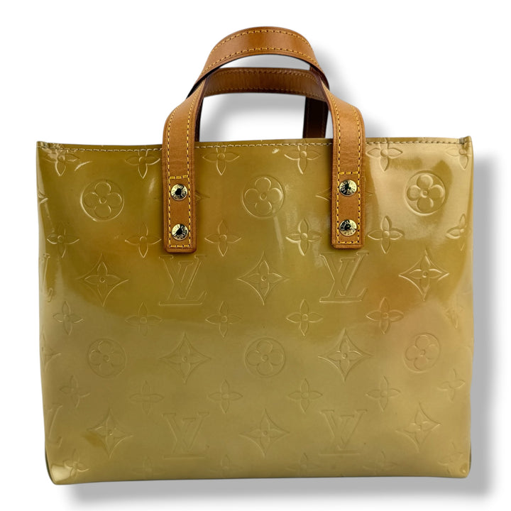 Louis Vuitton Beige Vernis Reade PM Tote