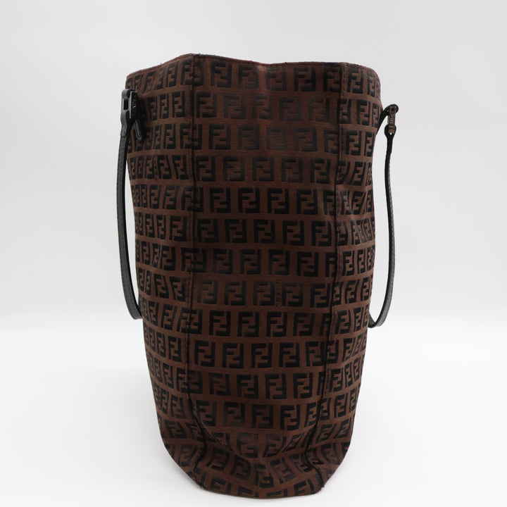 Fendi Zucca Brown Monogram Tote Handbag