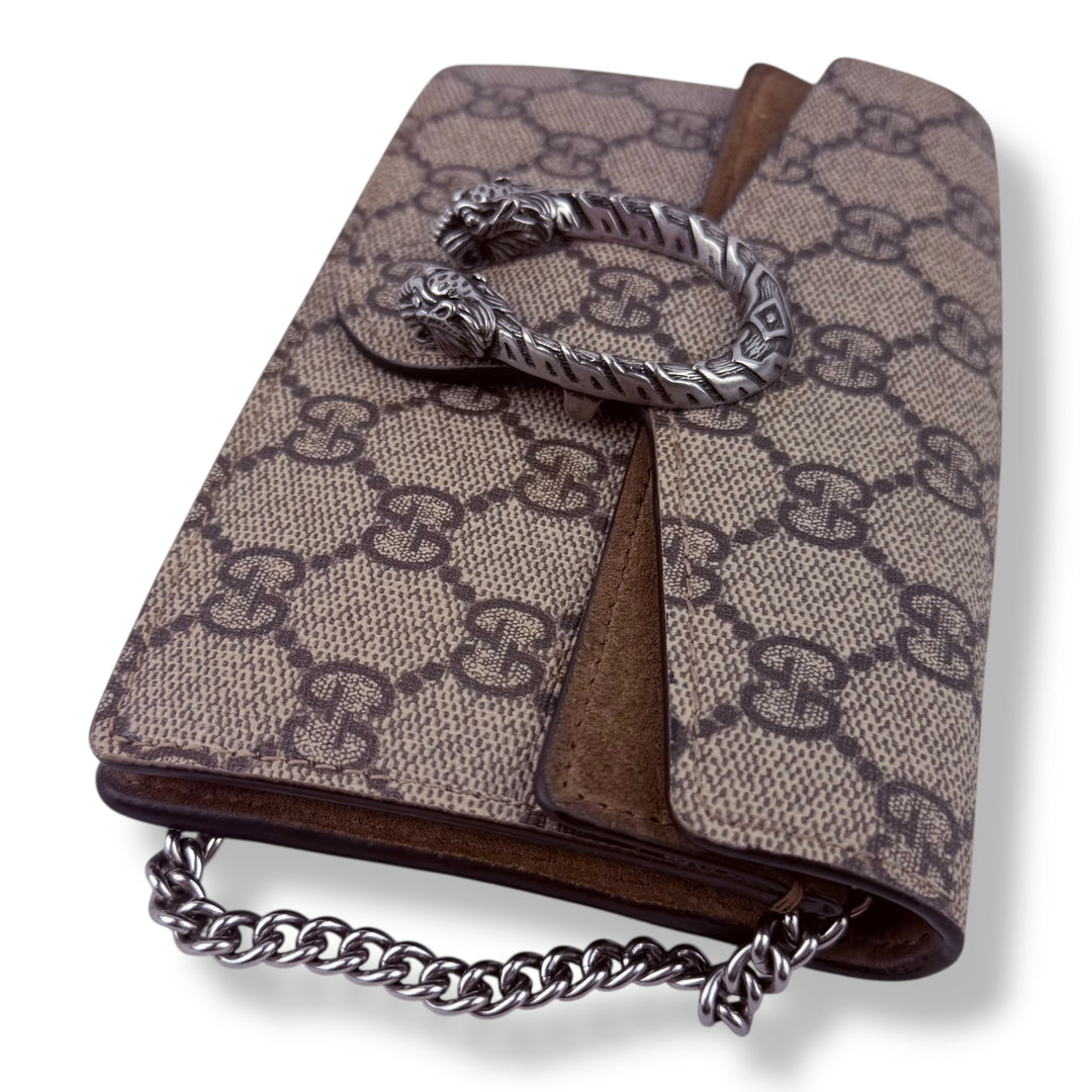 Gucci GG Dionysus Beige Super Mini Handbag