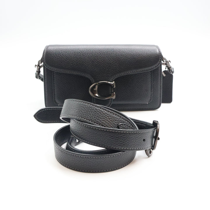 Coach Tabby 20 Black Leather Handbag