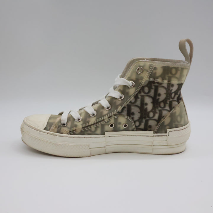 Dior B23 Beige Oblique High Sneakers UK 4 / EU 37