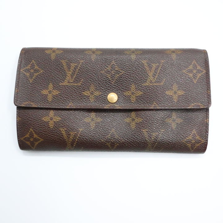 Louis Vuitton Sarah Brown Monogram Femme Wallet 8602