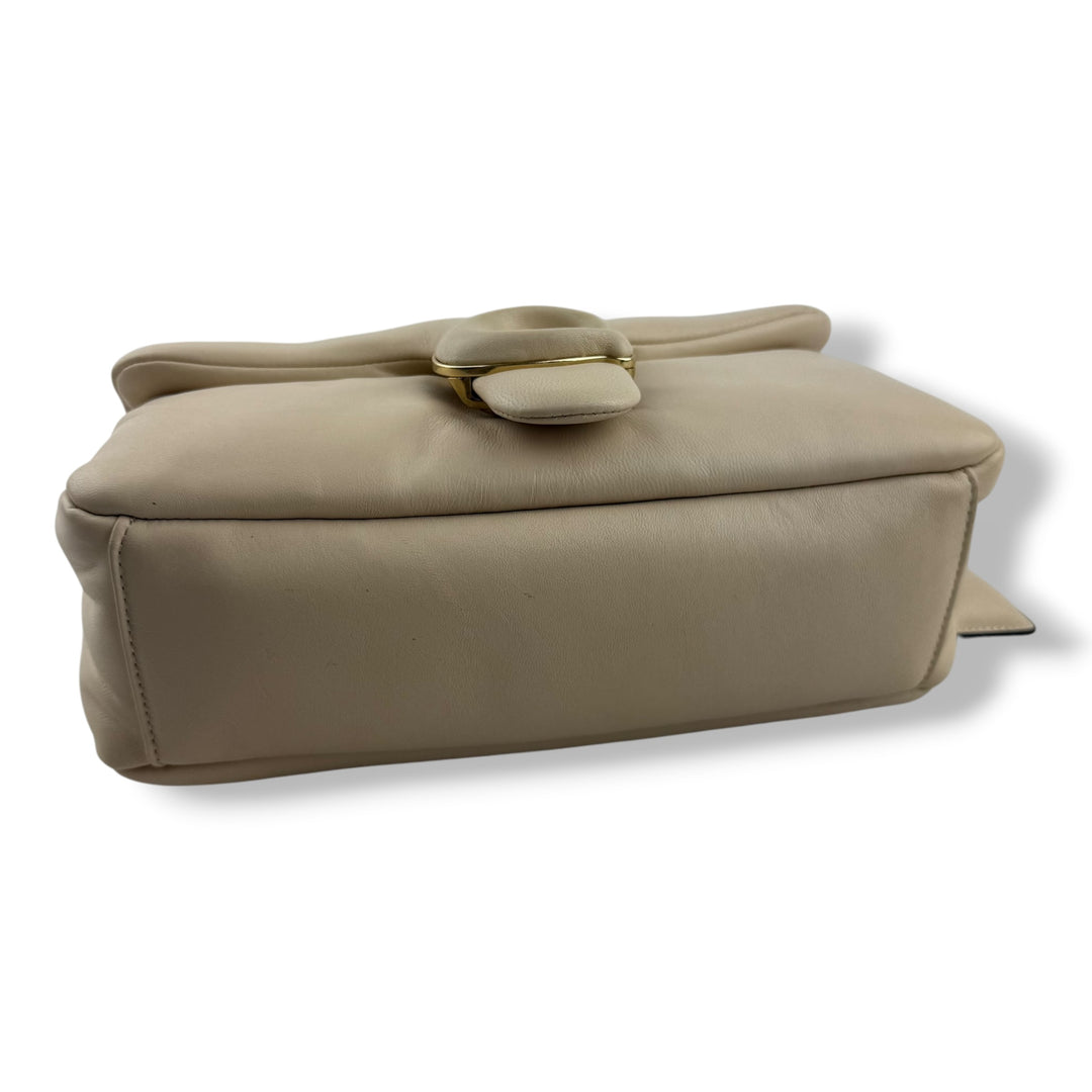 Coach Pillow Tabby 26 Beige Leather Handbag