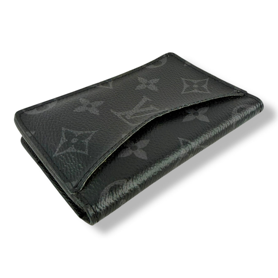Louis Vuitton Black Monogram Eclipse Pocket Organiser Cardholder Wallet