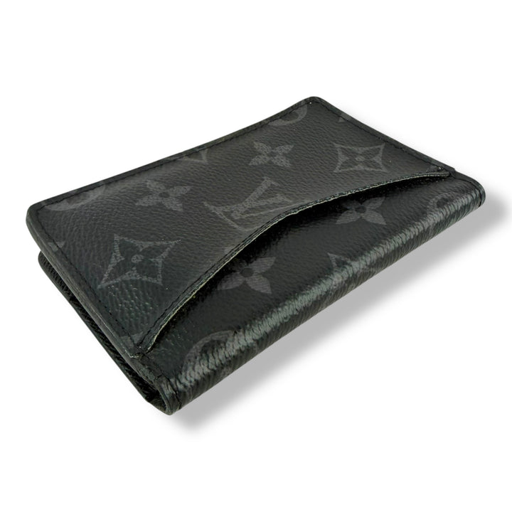 Louis Vuitton Black Monogram Eclipse Pocket Organiser Cardholder Wallet