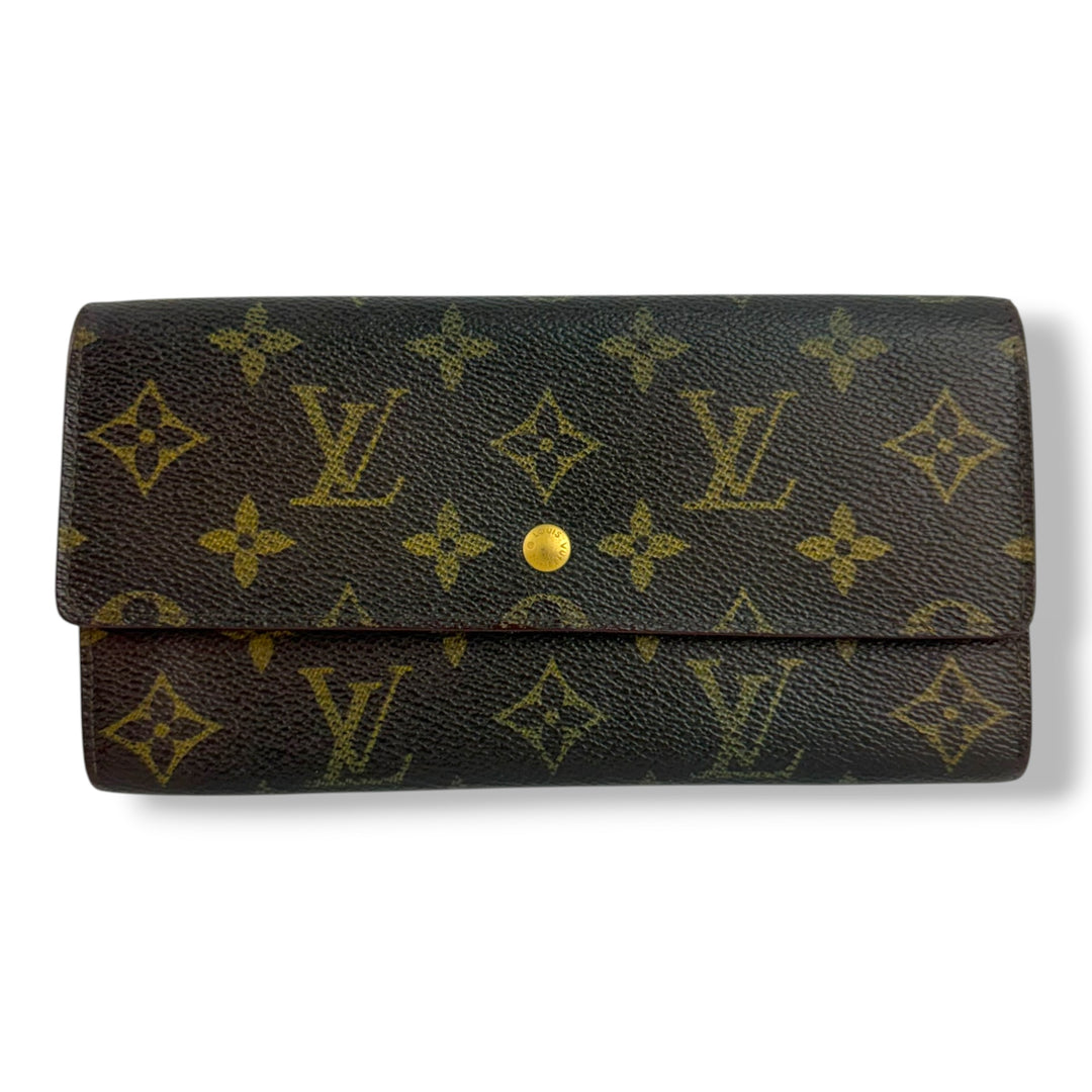 Louis Vuitton Sarah Brown Monogram Femme Wallet