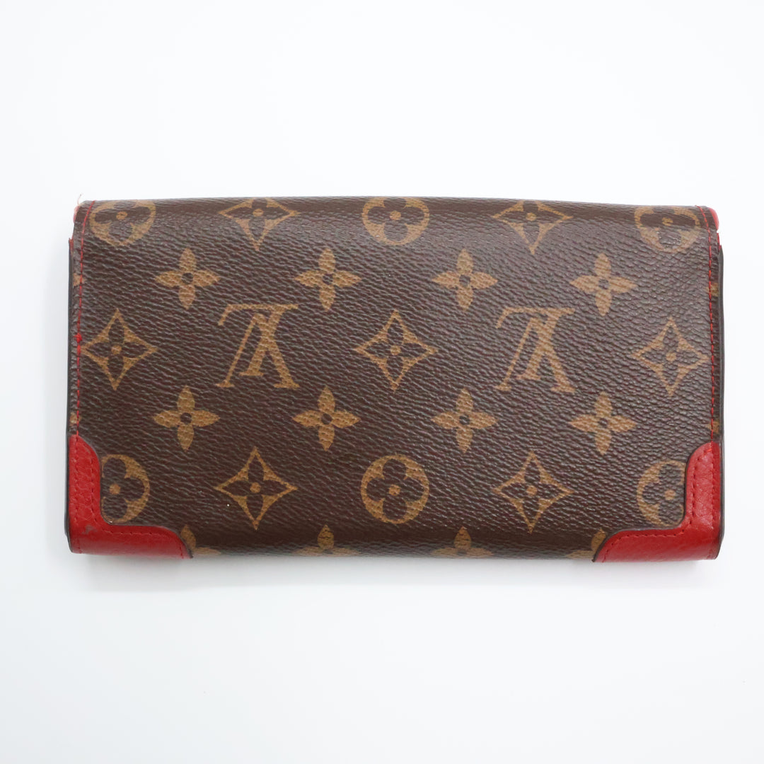Louis Vuitton Retiro Brown Monogram Femme Wallet