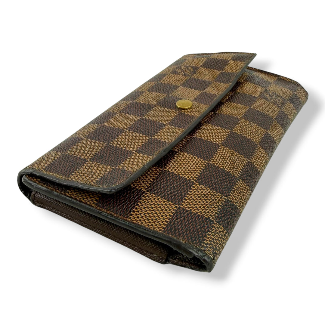 Louis Vuitton Trifold Brown Damier Femme Wallet
