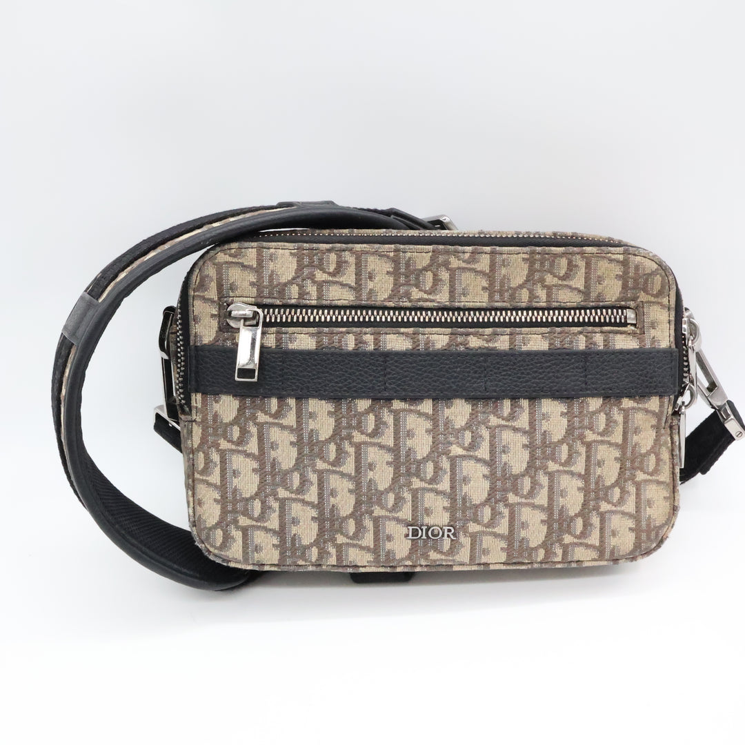 Dior Beige Safari Messenger Crossbody Bag