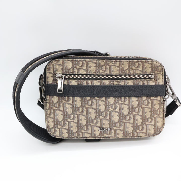 Dior Beige Safari Messenger Crossbody Bag
