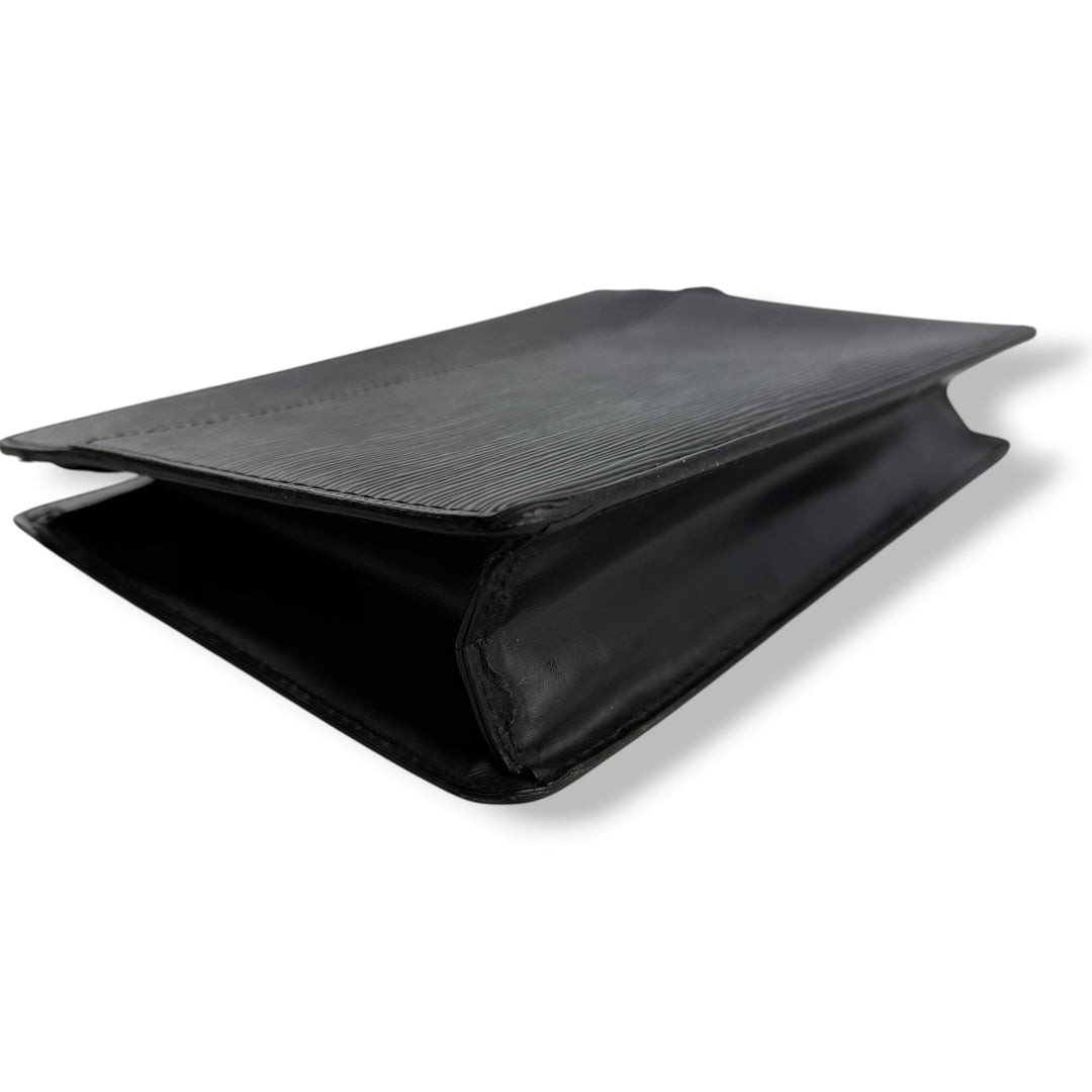 Louis Vuitton Black Epi Pochette Homme Clutch Bag