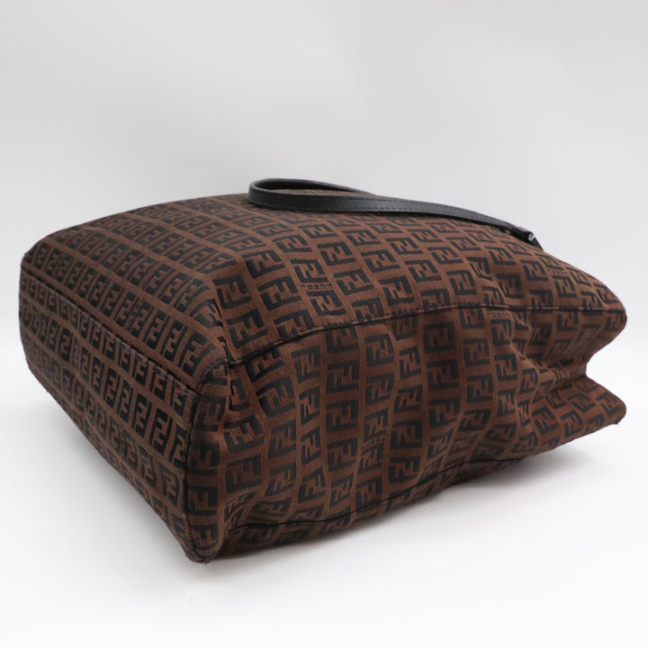 Fendi Zucca Brown Monogram Tote Handbag