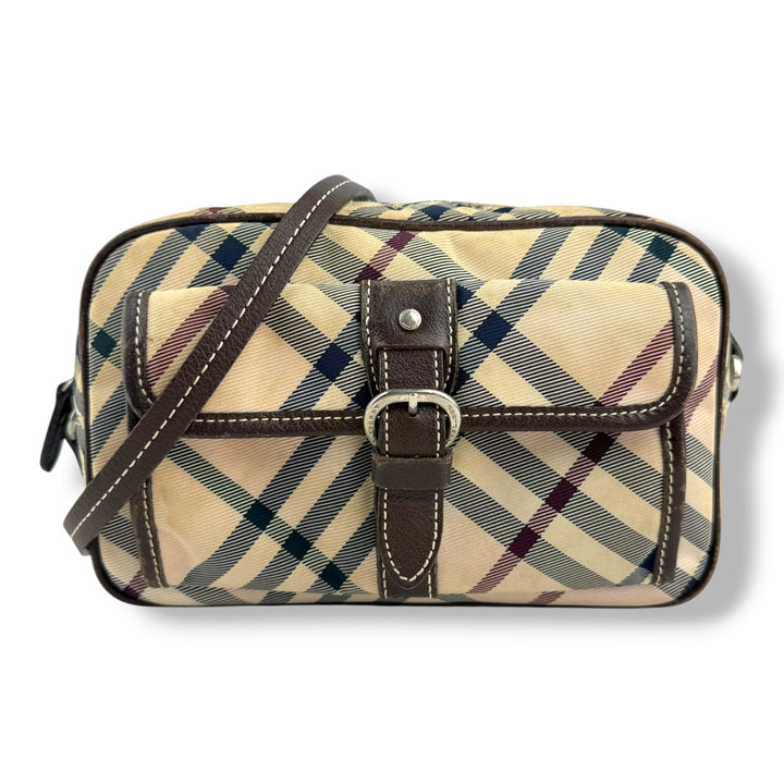 Burberry Beige Vintage Canvas Crossbody Bag
