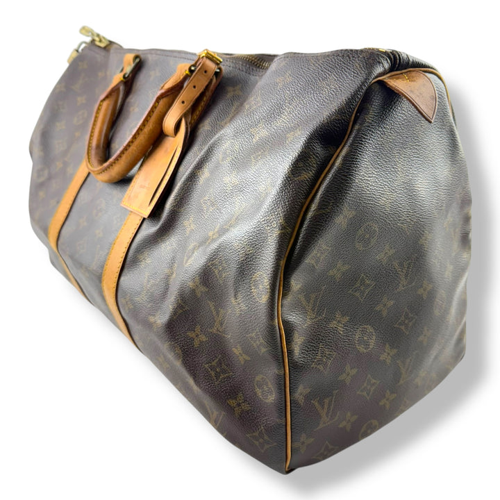Louis Vuitton Vintage Brown Monogram 50 Keepall Duffle Bag