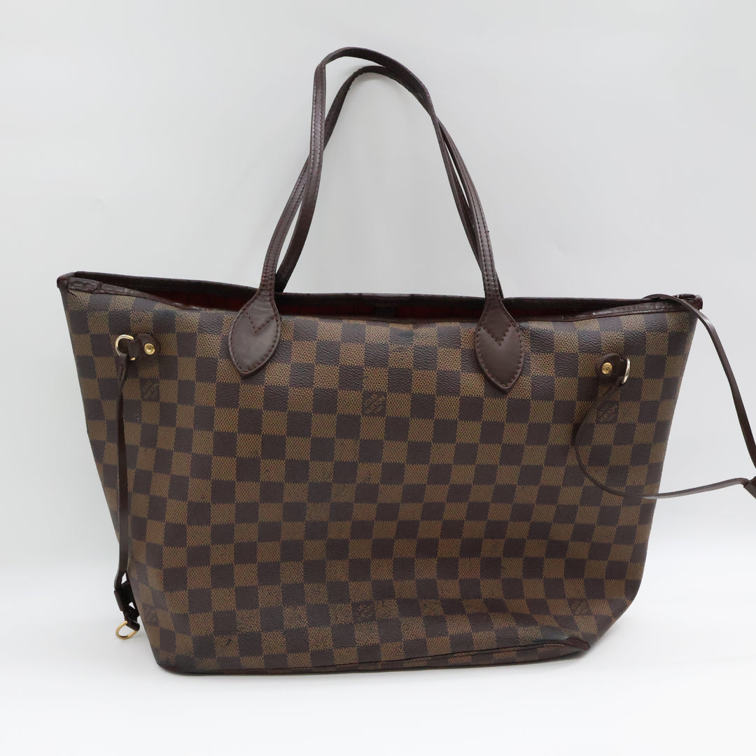 Louis Vuitton Brown Damier Neverfull MM Handbag