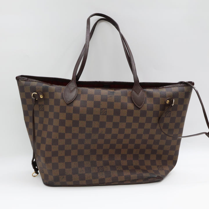Louis Vuitton Brown Damier Neverfull MM Handbag