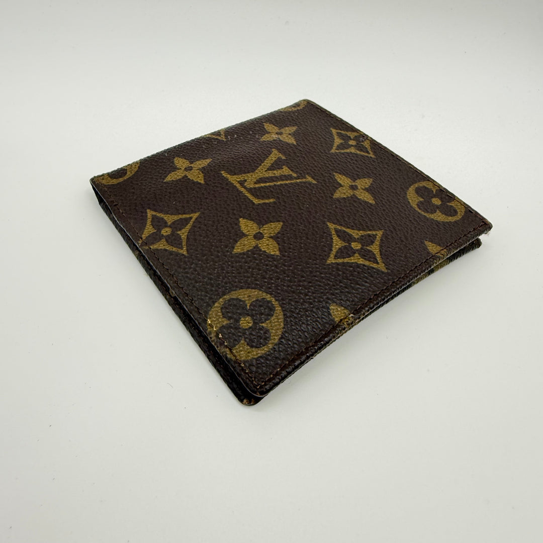 Louis Vuitton Vintage Bifold Brown Monogram Wallet 7864