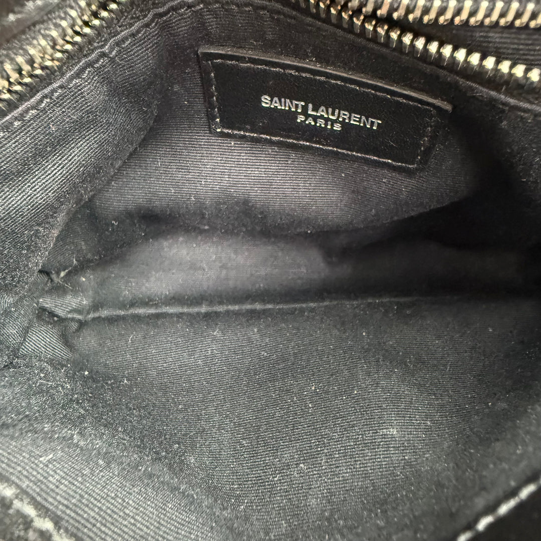 Saint Laurent YSL Black Toy LouLou Quilted Leather Handbag