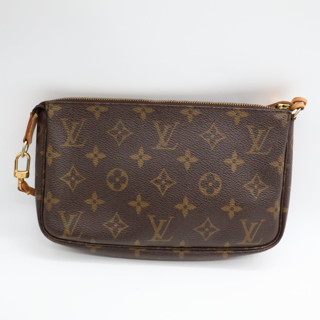Louis Vuitton Pochette Accessories Brown Monogram Clutch Bag