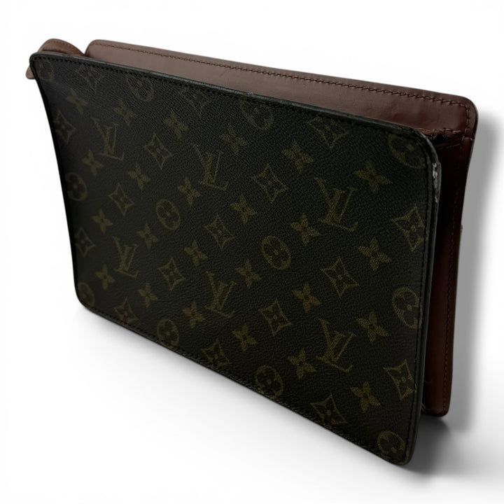 Louis Vuitton Brown Monogram Pochette Homme Clutch Bag