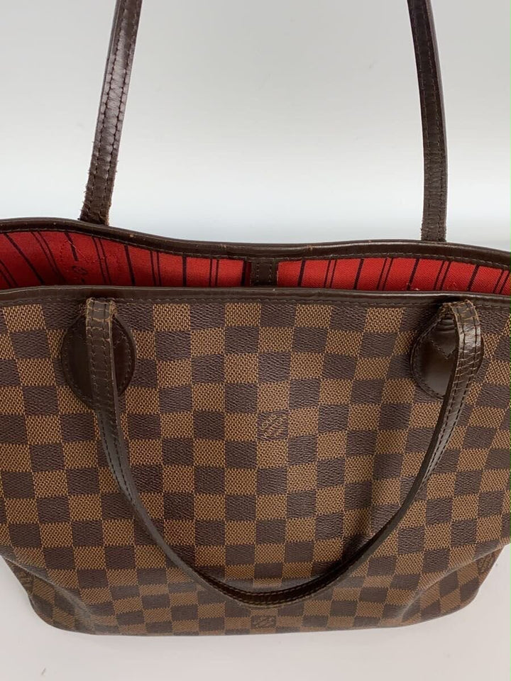 Louis Vuitton Brown Damier Neverfull MM Handbag