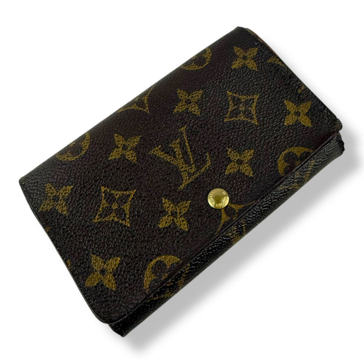 Louis Vuitton Brown Monogram Zippy Clip Purse