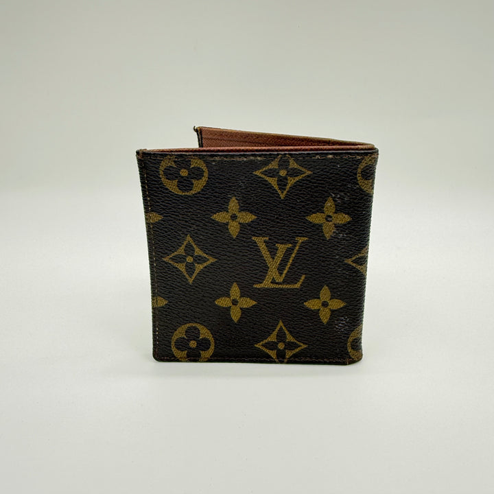 Louis Vuitton Vintage Bifold Brown Monogram Wallet 7864