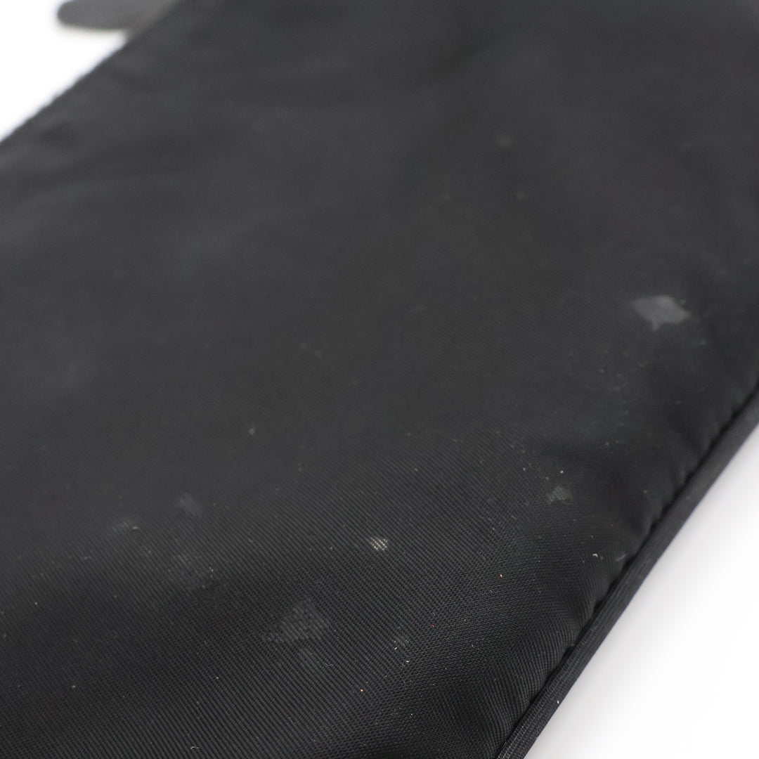 Prada Black Nylon Pochette Handbag