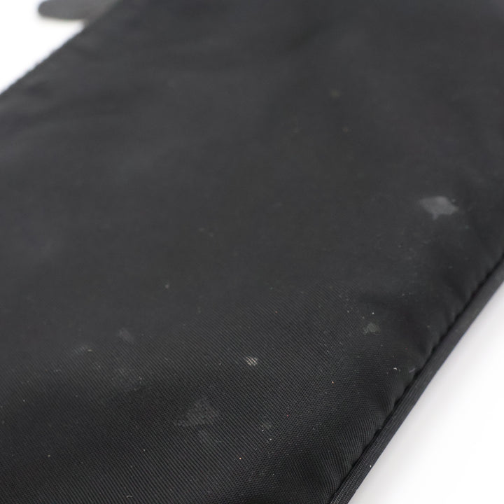 Prada Black Nylon Pochette Handbag