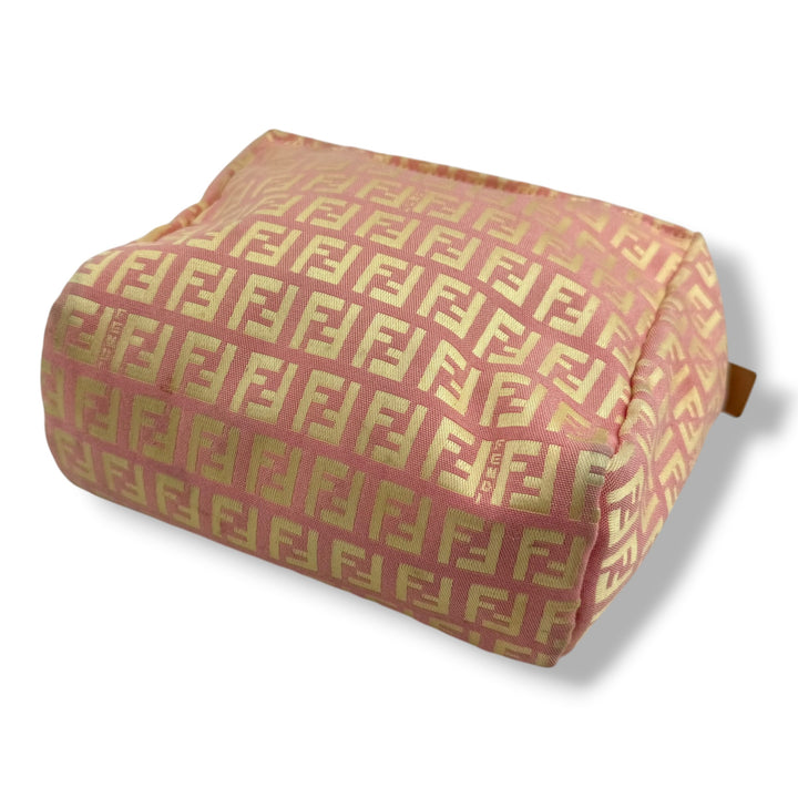 Fendi Zucca Pink Zucchino Monogram Mini Tote Handbag