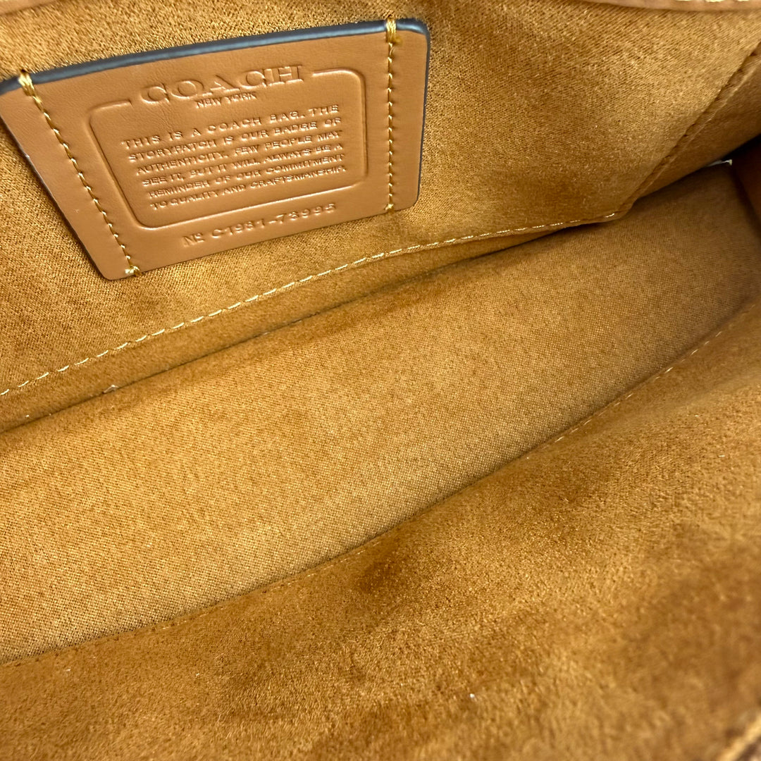 Coach Tabby 26 White Leather Handbag