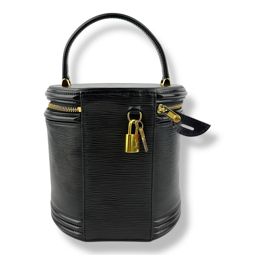 Louis Vuitton Black Epi Leather Cannes Handbag