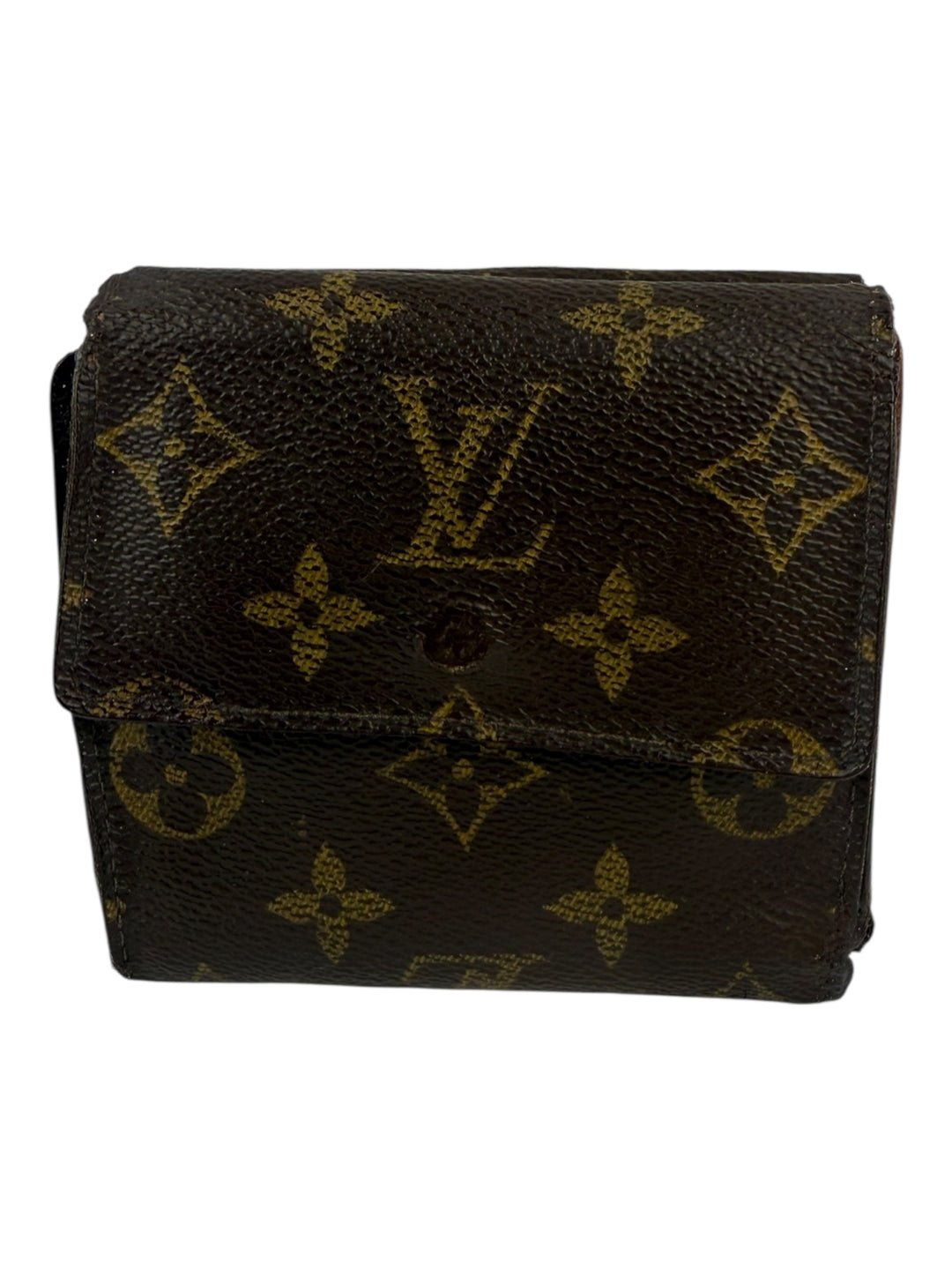 Louis Vuitton Vintage Brown Monogram Compact Bifold Wallet Purse