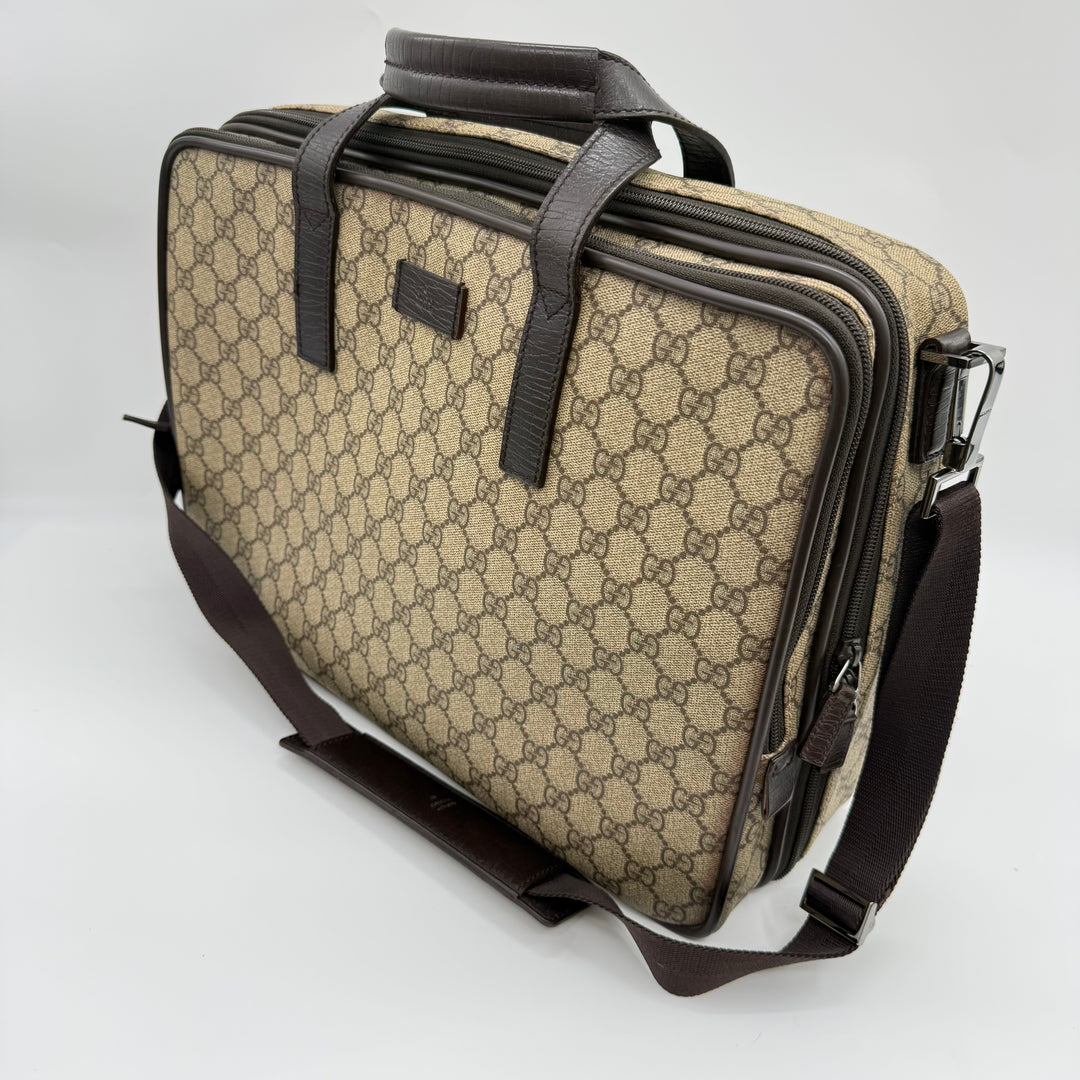 Gucci GG Supreme Canvas Business Bag Briefcase 2-Way