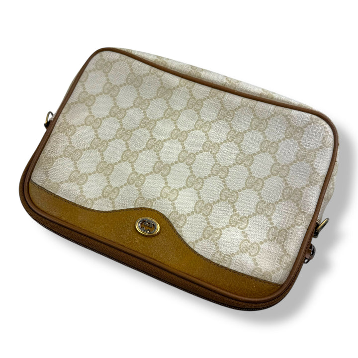 Gucci GG Monogram Cream Shoulder Crossbody Bag