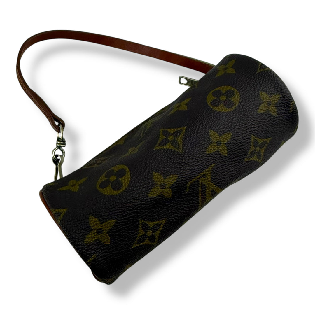 Louis Vuitton Vintage Brown Monogram Mini Papillon Pouch