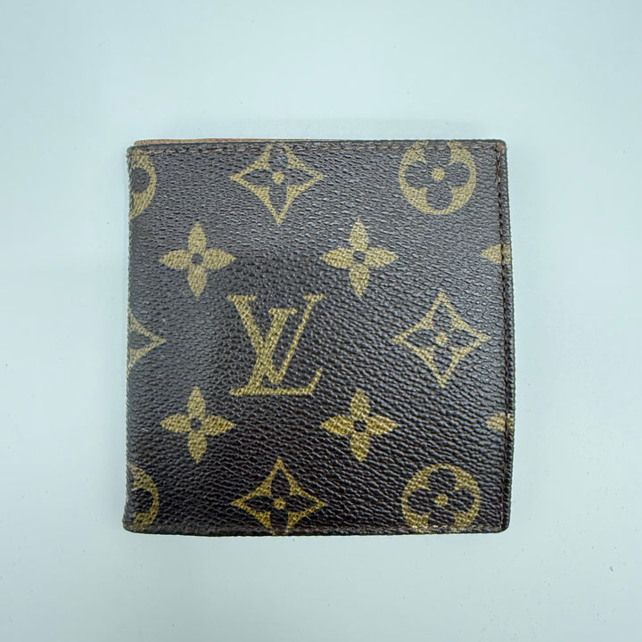 Louis Vuitton Vintage Bifold Brown Monogram Wallet 7864