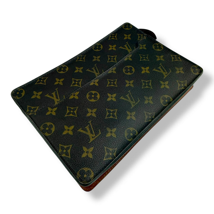 Louis Vuitton Brown Monogram Pochette Homme Clutch Bag