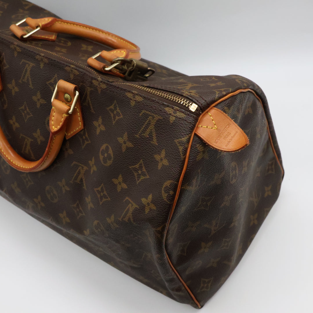 Louis Vuitton Brown Monogram Speedy 40 Handbag