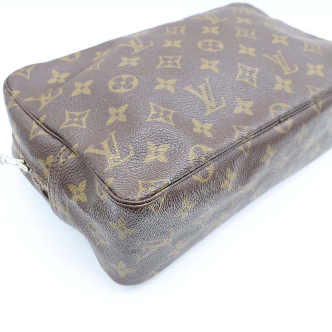 Louis Vuitton True Trousse 28 Brown Monogram Toiletry Pouch