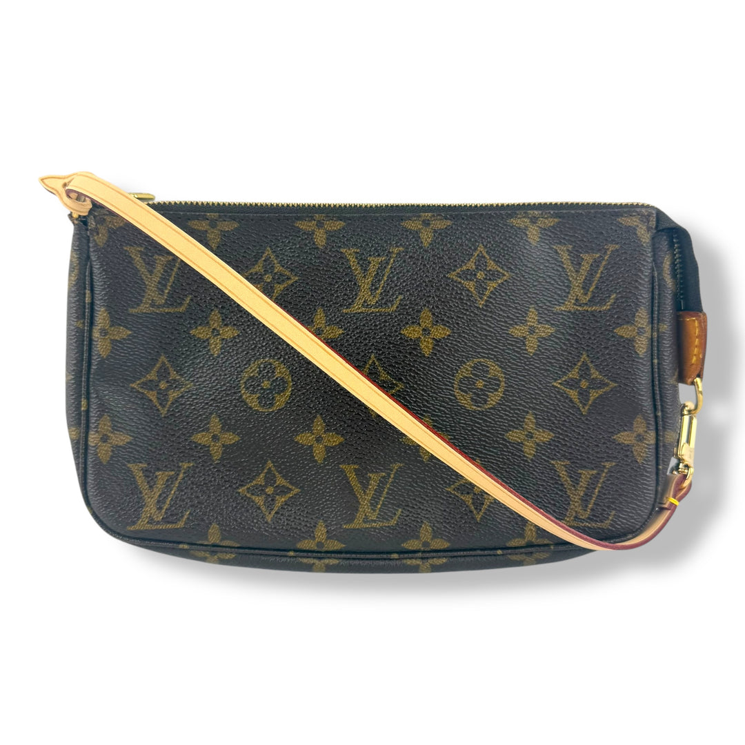 Louis Vuitton Pochette Accessories Brown Monogram Clutch Bag