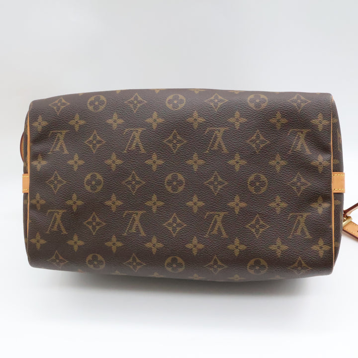 Louis Vuitton Brown Monogram Speedy Bandouliere 30 Handbag