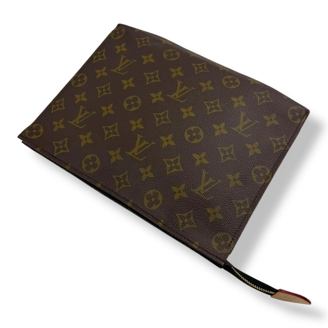 Louis Vuitton Vintage Brown Monogram Toiletry Pouch 26 Bag